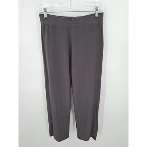 Eileen Fisher Brown Wide Leg Viscose Knit Pants Size small